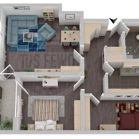 Tus-fewo#01 - 3 Familienwohnung Mit Wlan & Netflix Apartamento